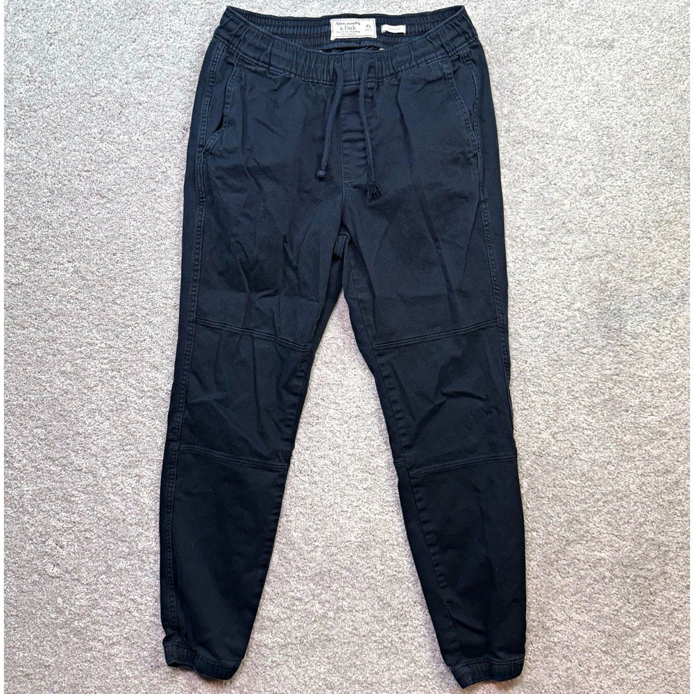 Abercrombie & Fitch Men's Black Stretch Pull On Jogger Pants Size XS Extra Small